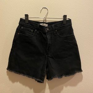 Madewell high rise denim shorts